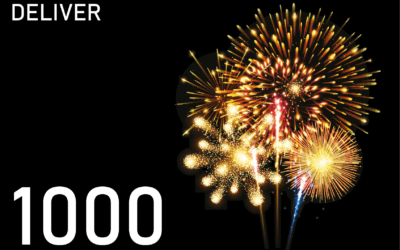 ONE THOUSAND retailers registered with DELIVER