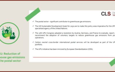 UPU: Reduction of greenhouse gas emissions in the postal sector
