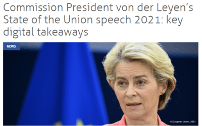 Commission President von der Leyen’s State of the Union speech 2021: key digital takeaways