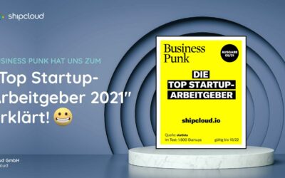 shipcloud ist “Top Startup-Arbeitgeber”