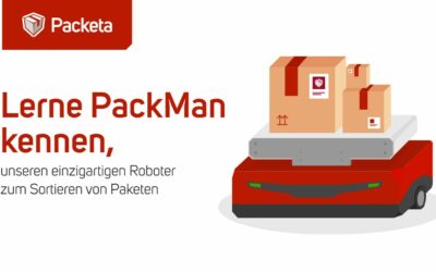 Packeta – lerne PackMan kennen, unseren einzigartigen Roboter zum sortieren von Paketen.