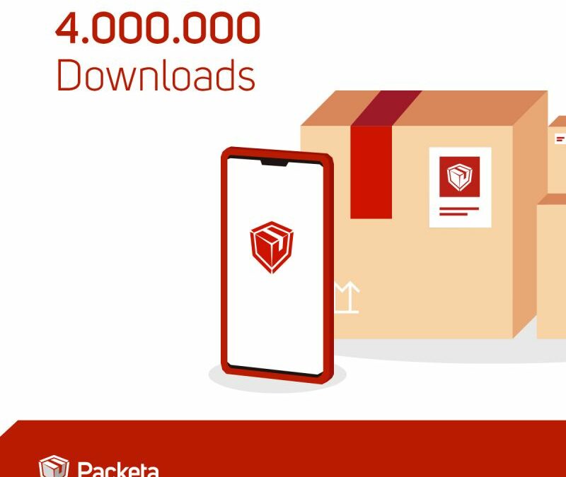 4 Millionen Downloads der Packeta App