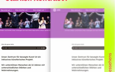 Wieso brauchen Websites starken Kontrast?