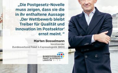 Referentenentwurf zur Postgesetznovelle