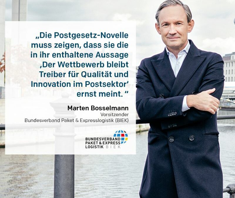 Referentenentwurf zur Postgesetznovelle