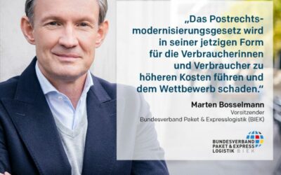 Postgesetz-Novelle – höhere Kosten für die Verbraucherinnen und Verbraucher