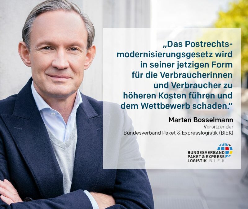 Postgesetz-Novelle – höhere Kosten für die Verbraucherinnen und Verbraucher